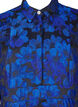 Lyhyt jacquard-mekko 3/4-hihoilla, Black Blue, Packshot image number 2