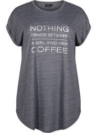 Lyhythihainen yöpaita tekstipainatuksella, 