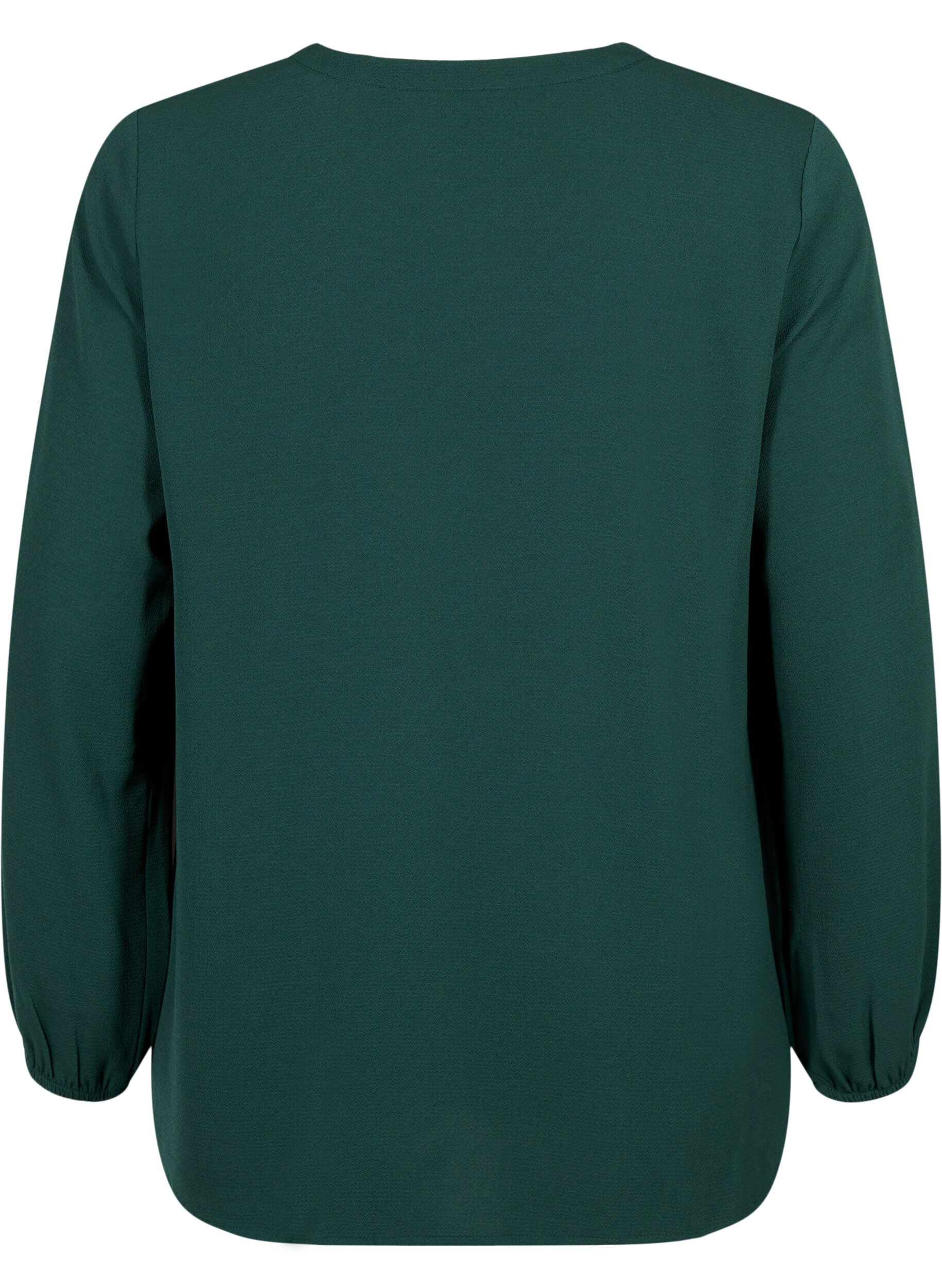 Zizzi Yksiv&auml;rinen pusero v-aukolla, Scarab, Packshot image number 1