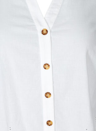 Lyhythihainen paita broderi anglaisella, Bright White, Packshot image number 2