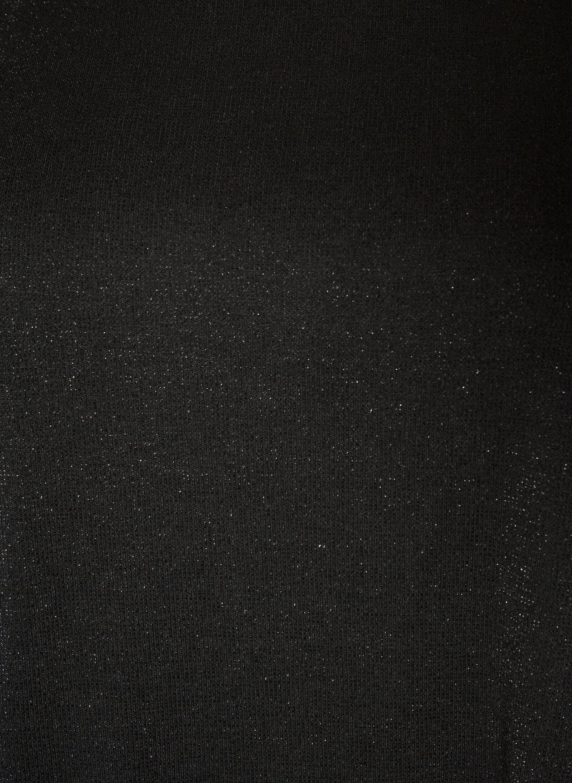 ZizziJerseymekko glitterill&auml; ja pitsireunuksella, Musta, Packshot image number 2