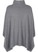Poncho korkealla kauluksella, Medium Grey Melange, Packshot image number 1