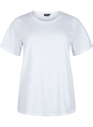FLASH - 2 kpl t-paitoja pyöreällä pääntiellä , White/Black, Packshot image number 2