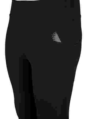 CORE, POCKET TIGHTS -Treenitrikoot mesh-kankaalla ja taskulla, Black, Packshot image number 2