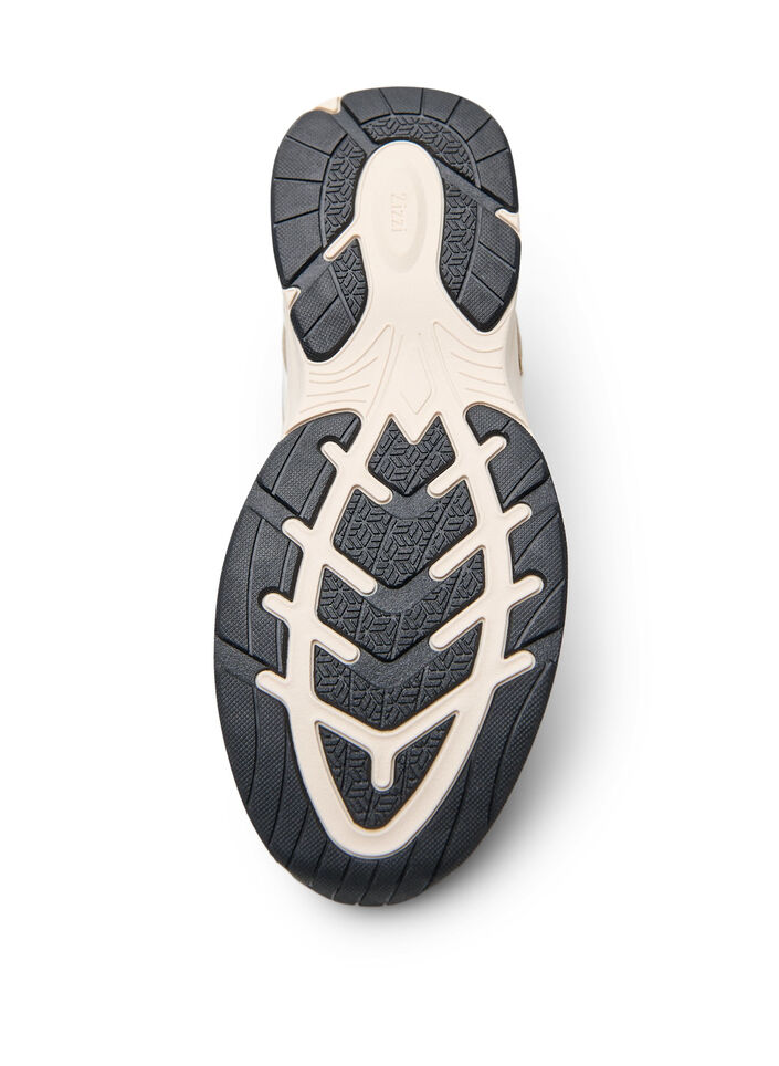 Urheilulliset lenkkarit verkkokankaalla, Beige, Packshot image number 4