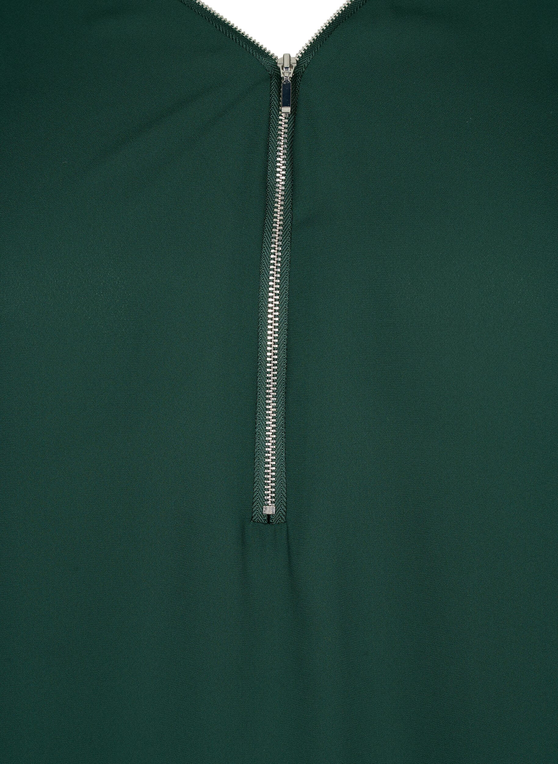 Zizzi V-p&auml;&auml;ntie pusero ny&ouml;rill&auml;, Scarab, Packshot image number 3