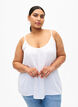 Olkaimellinen toppi viskoosia, Valkoinen, Model image number 0