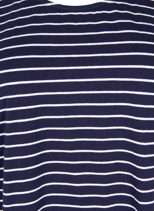 Raidallinen t-paita puuvillaa, Night Sky W. Stripe, Packshot image number 2