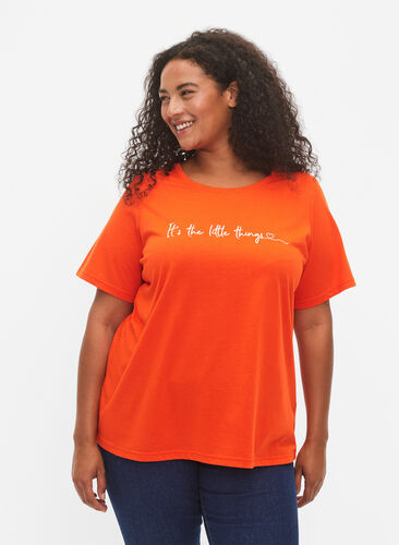 FLASH – kuviollinen t-paita, Orange.com, Model image number 0