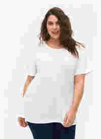 FLASH - 2 kpl t-paitoja pyöreällä pääntiellä , White/Black, Model
