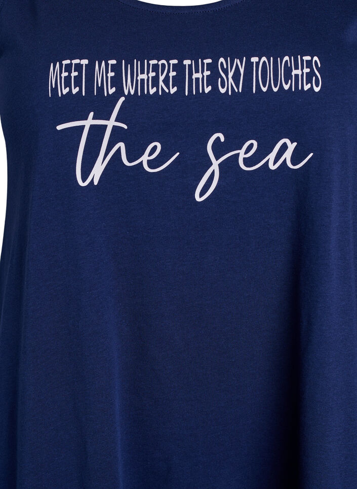 Hihaton A-linjainen mekko, Sininen, Packshot image number 2