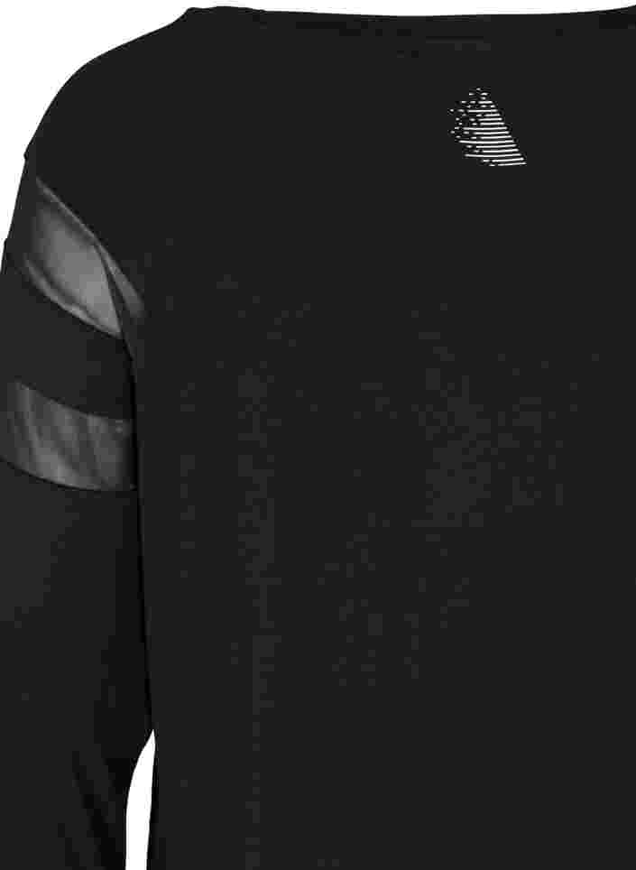 Treenipusero mesh-kankaalla, Black, Packshot image number 3