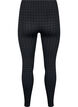 Saumattomat leggingsit kukonaskelkuosilla, Black w. Dark Grey, Packshot image number 1