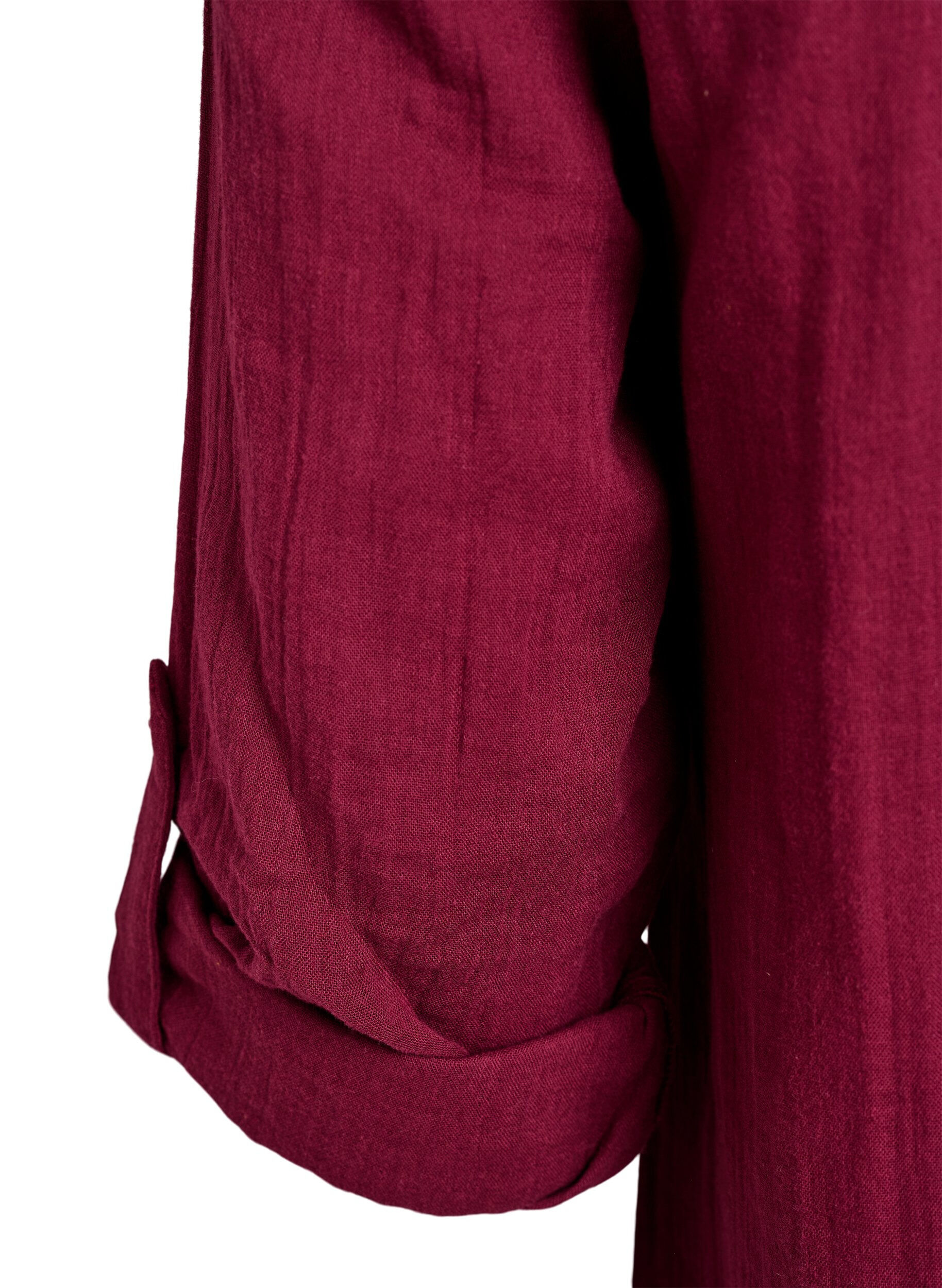 ZizziPuuvillamusliinitunika brodeeratulla pitsill&auml;, Tumma Bordeaux, Packshot image number 3