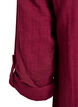 Puuvillamusliinitunika brodeeratulla pitsill&auml;, Tumma Bordeaux, Packshot image number 3