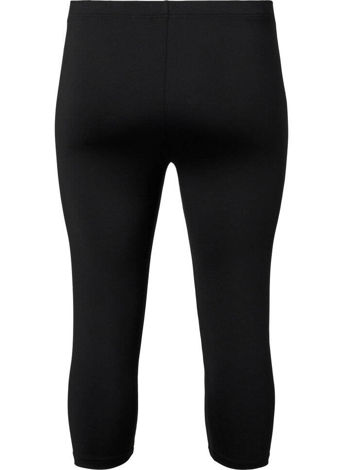 2 kpl 3/4-leggingsejä, Black / LEO AOP, Packshot image number 1