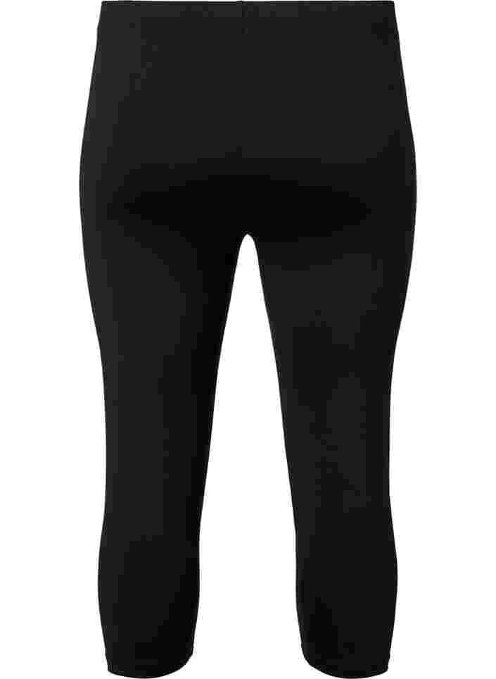 2 kpl 3/4-leggingsejä, Black / LEO AOP, Packshot image number 1