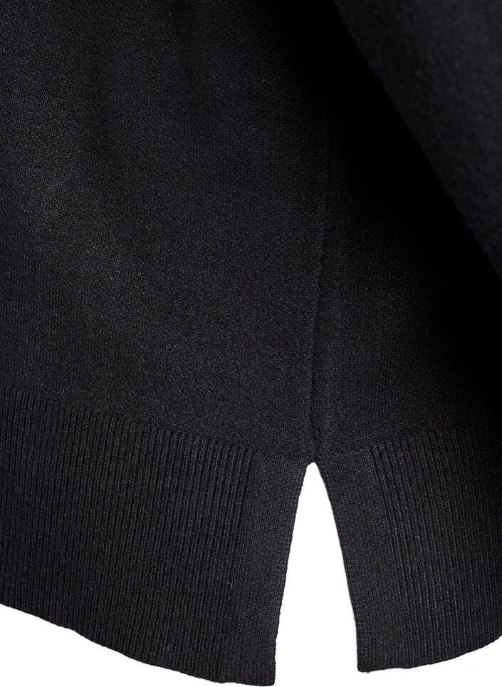 Neulepusero korkealla kauluksella, Musta, Packshot