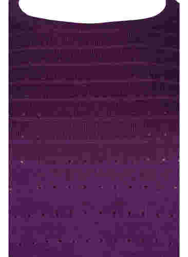 Tekstuurikuvioitu neulepusero pyöreällä pääntiellä, Amaranth Purple, Packshot image number 2
