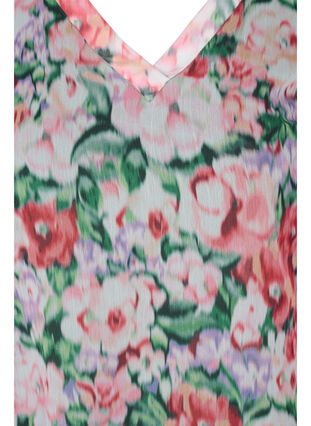 Kukallinen pusero pitkillä hihoilla ja smokkirypytyksellä, Flower AOP, Packshot image number 2