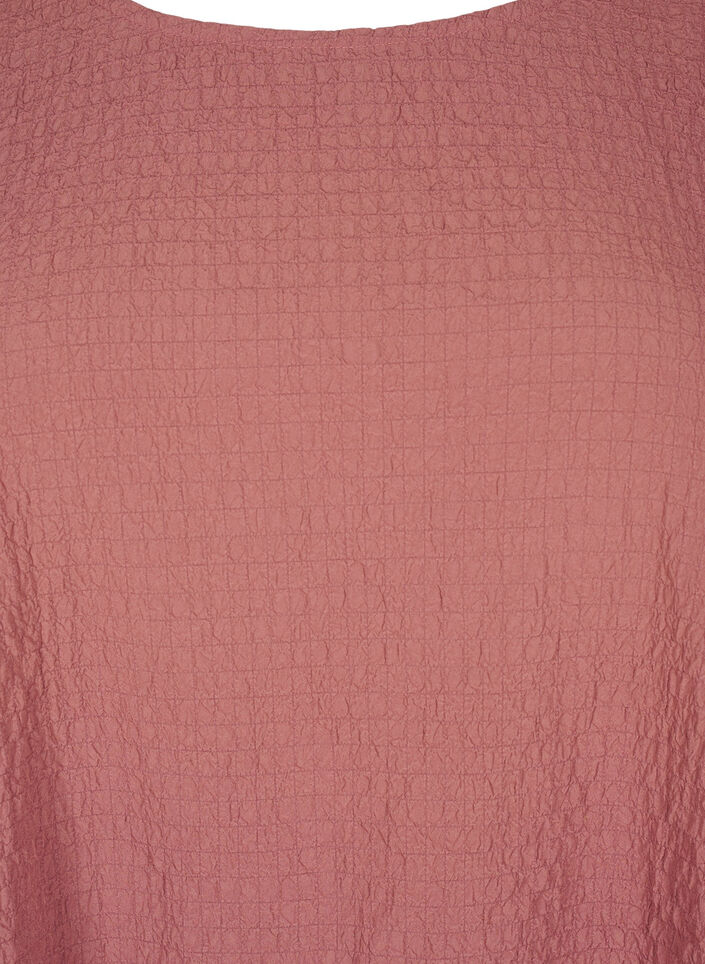 FLASH - Pitkähihainen tunika pyöreällä pääntiellä, Ruskea, Packshot image number 2