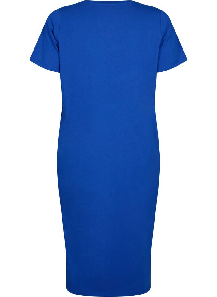 Lyhythihainen puuvillamekko halkiolla, Surf the web, Packshot image number 1