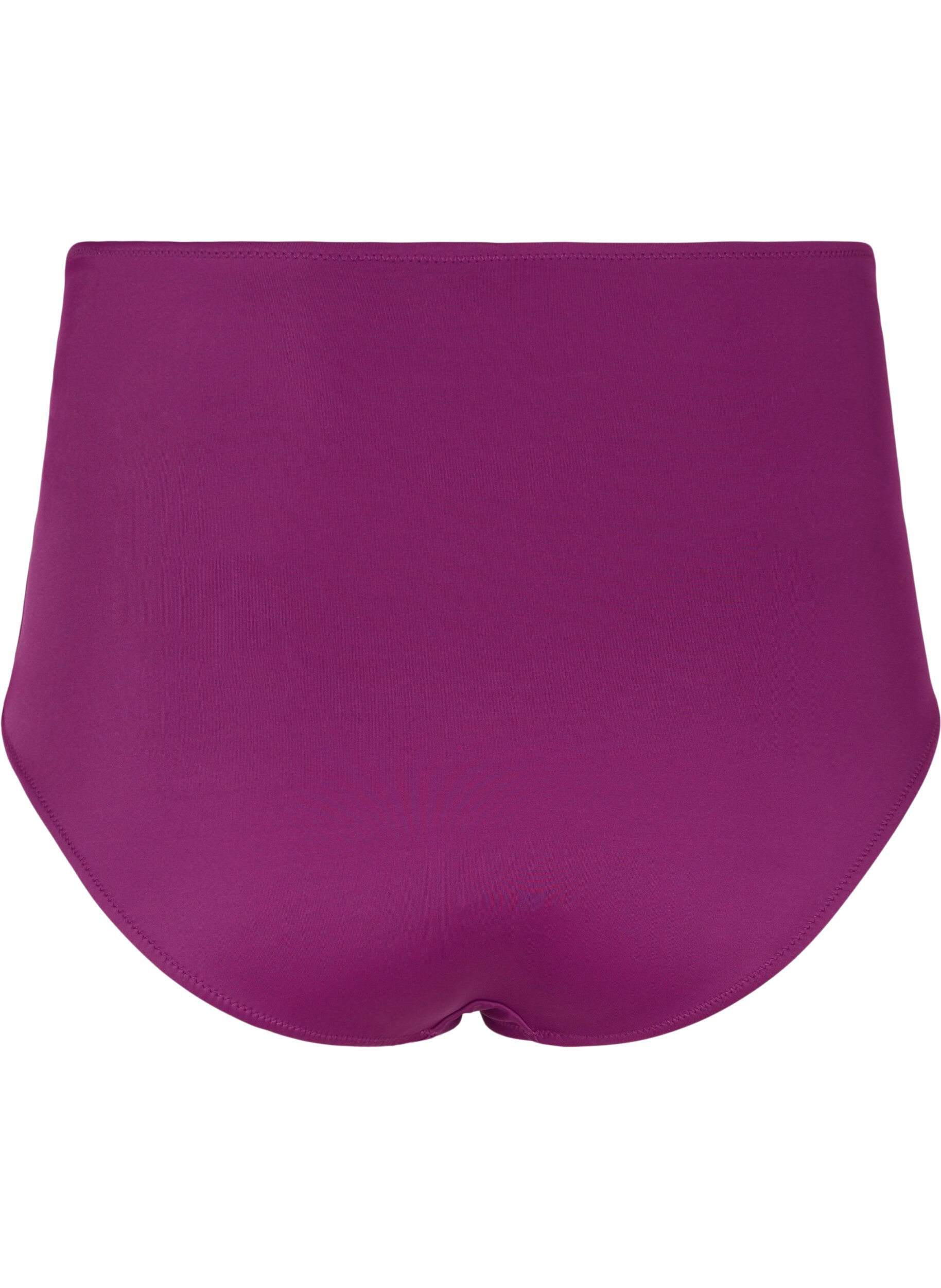 Zizzi Korkeavy&ouml;t&auml;r&ouml;inen bikinialaosa rypytyksell&auml;, Dark Purple, Packshot image number 1
