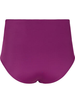 Korkeavyötäröinen bikinialaosa rypytyksellä, Dark Purple, Packshot image number 1