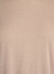Jersey -pusero 3/4-hihoilla, Beige, Packshot image number 2