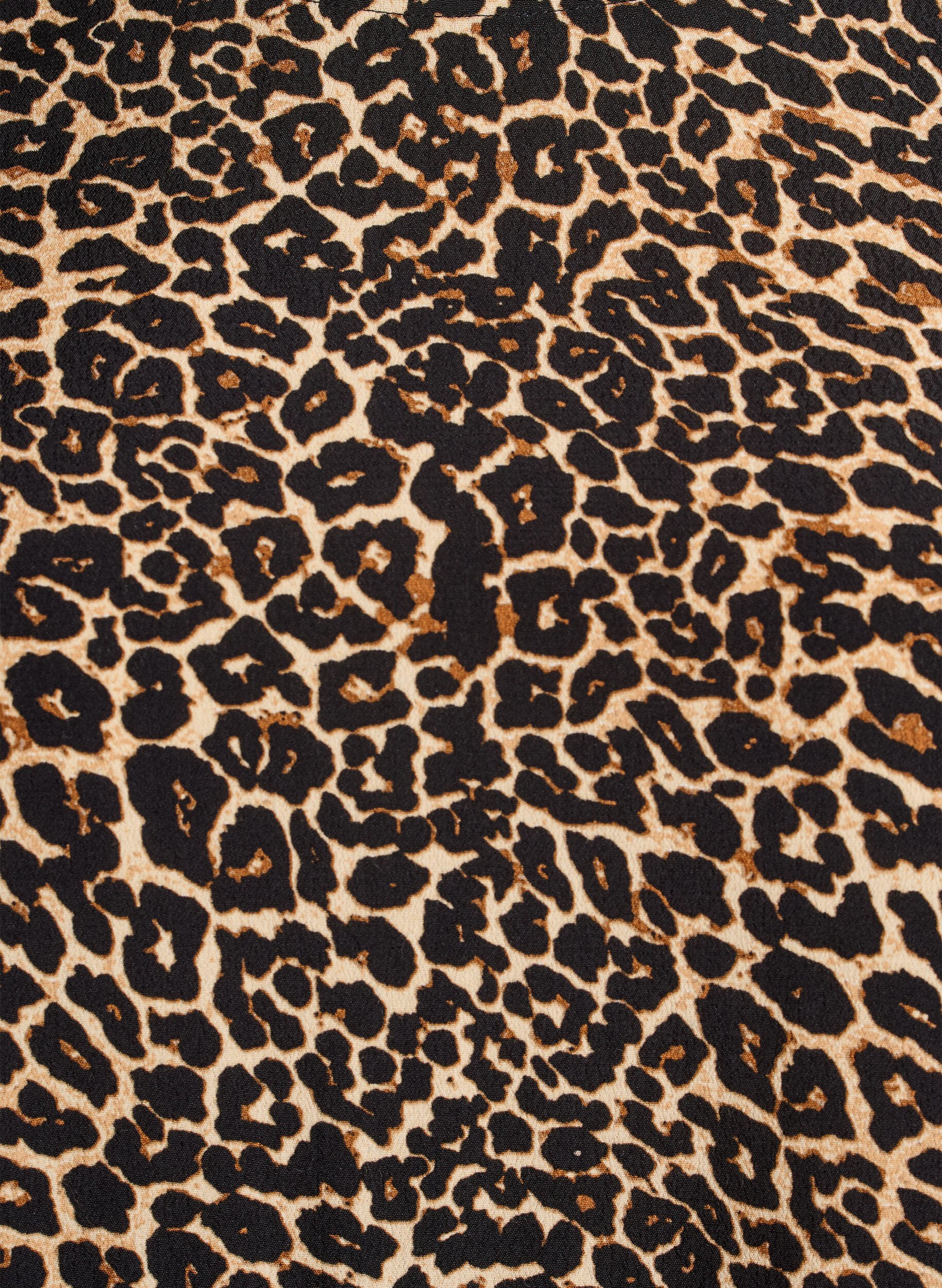 Zizzi Pitk&auml;hihainen tunika sauman yksityiskohdalla, Ruskea, Packshot image number 2