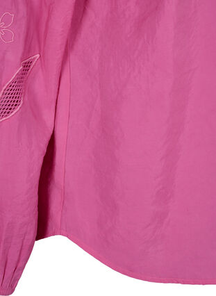 Tencel ™ -modaalista valmistettu pusero kirjotuilla yksityiskohdilla., Phlox Pink, Packshot image number 4