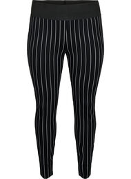 liituraita leggingsit, Black/White Stripes