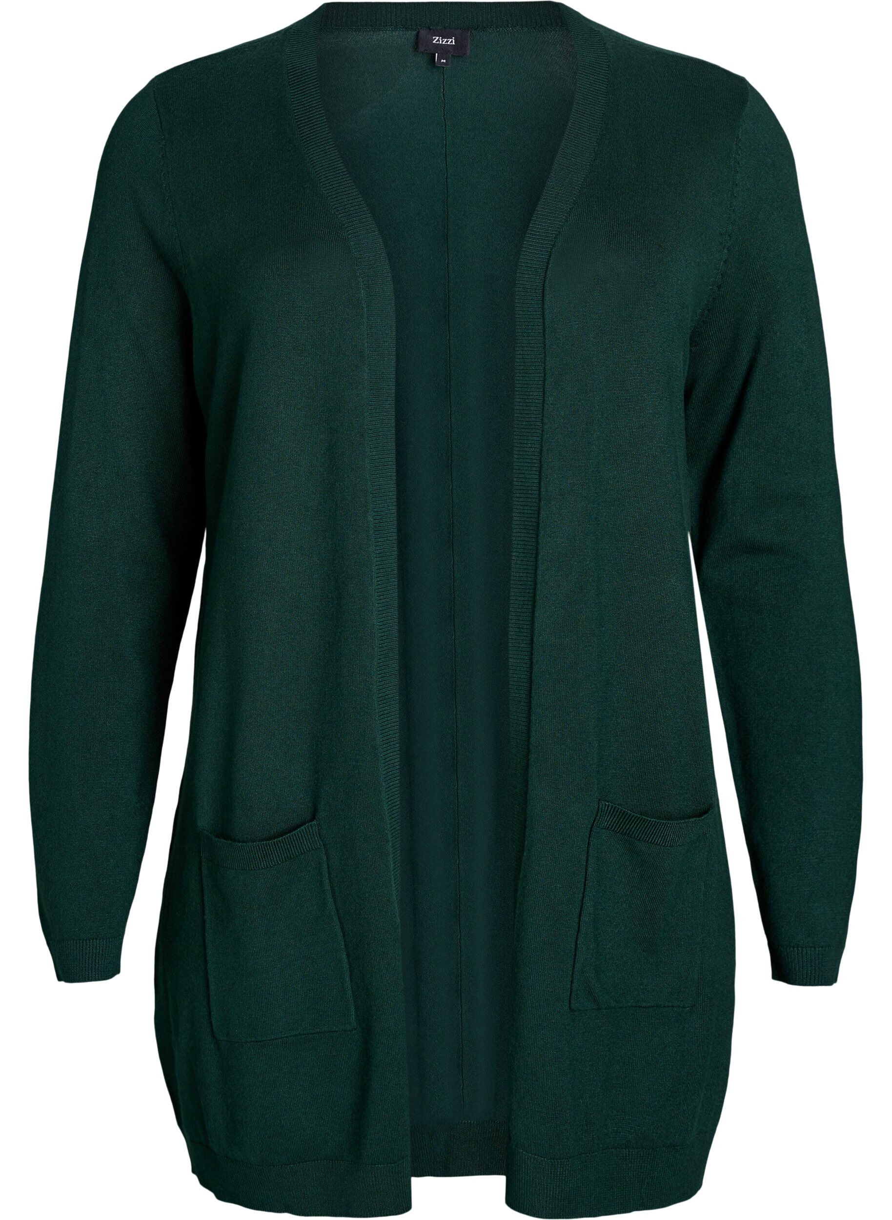 Pitk&auml; neuletakki viskoosisekoitteesta