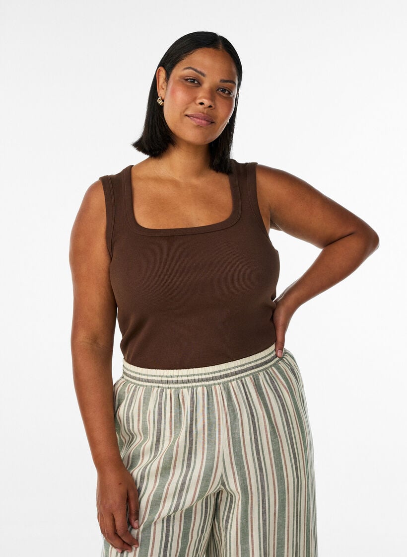 Ribbitoppi neli&ouml;p&auml;&auml;ntiell&auml;, Ruskea, Model image number 0