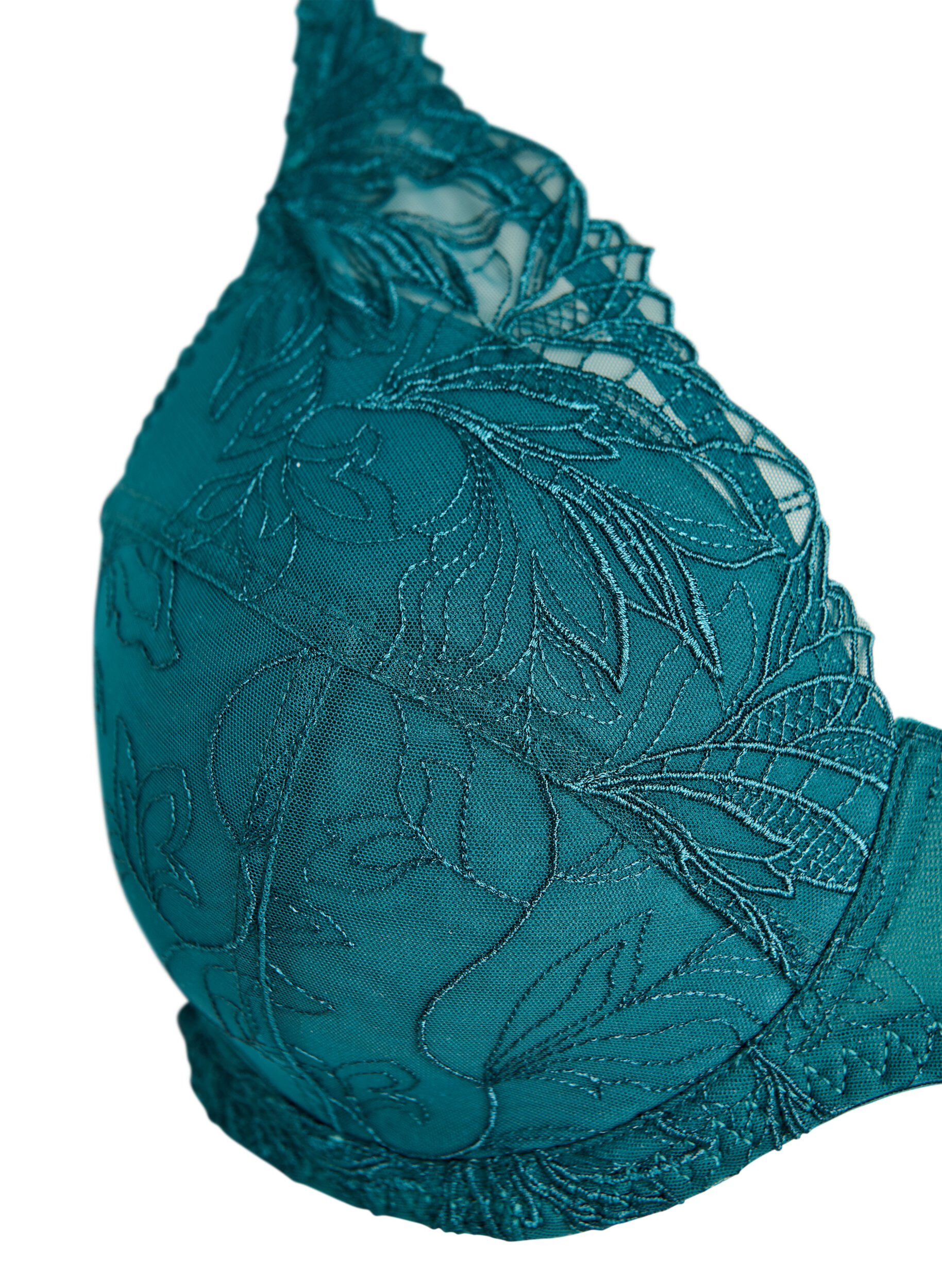 ZizziTopatut pitsirintaliivit kaaritukien kera, Vihre&auml;, Packshot image number 2