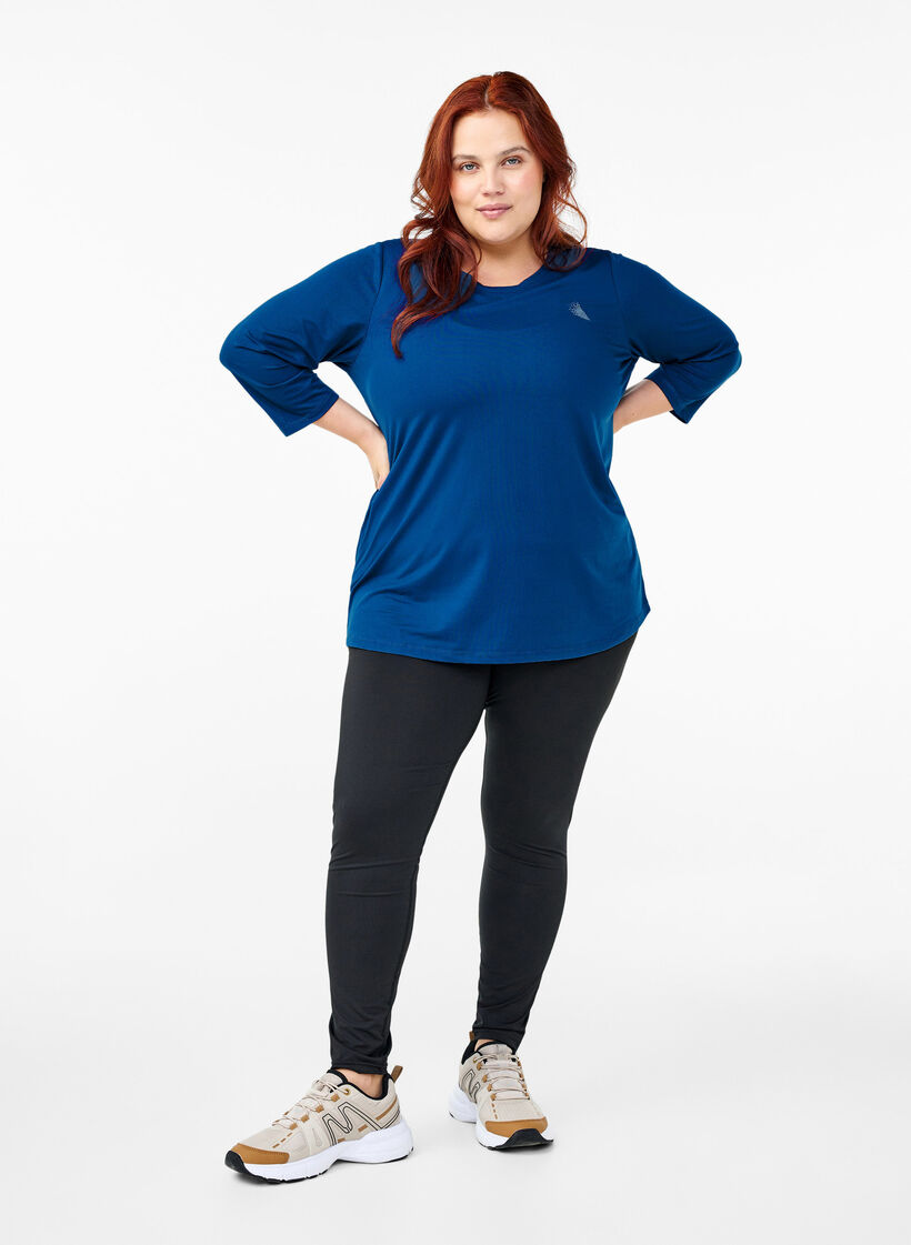 Treenipusero 3/4-hihoilla, Sininen, Model image number 1