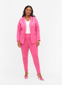Kropatut housut taskuilla , Shocking Pink, Model