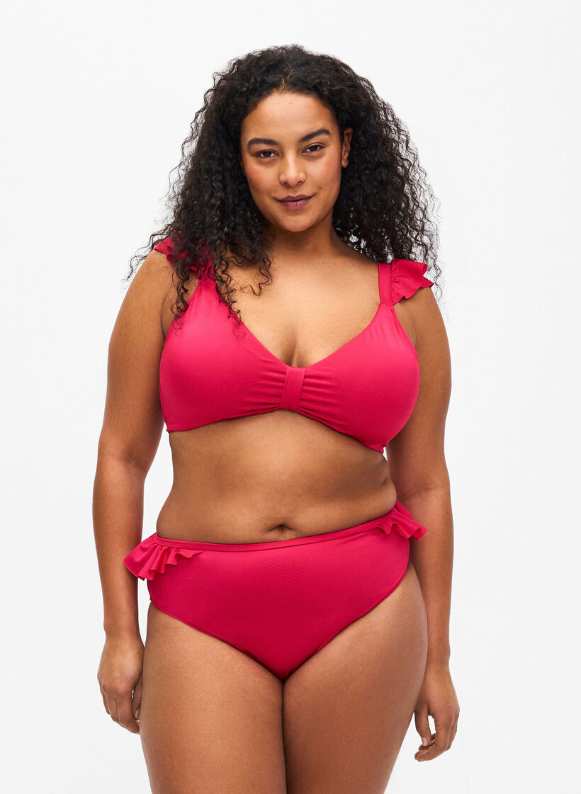 Bikinialaosa röyhelöillä, Vaaleanpunainen, Model image number 0