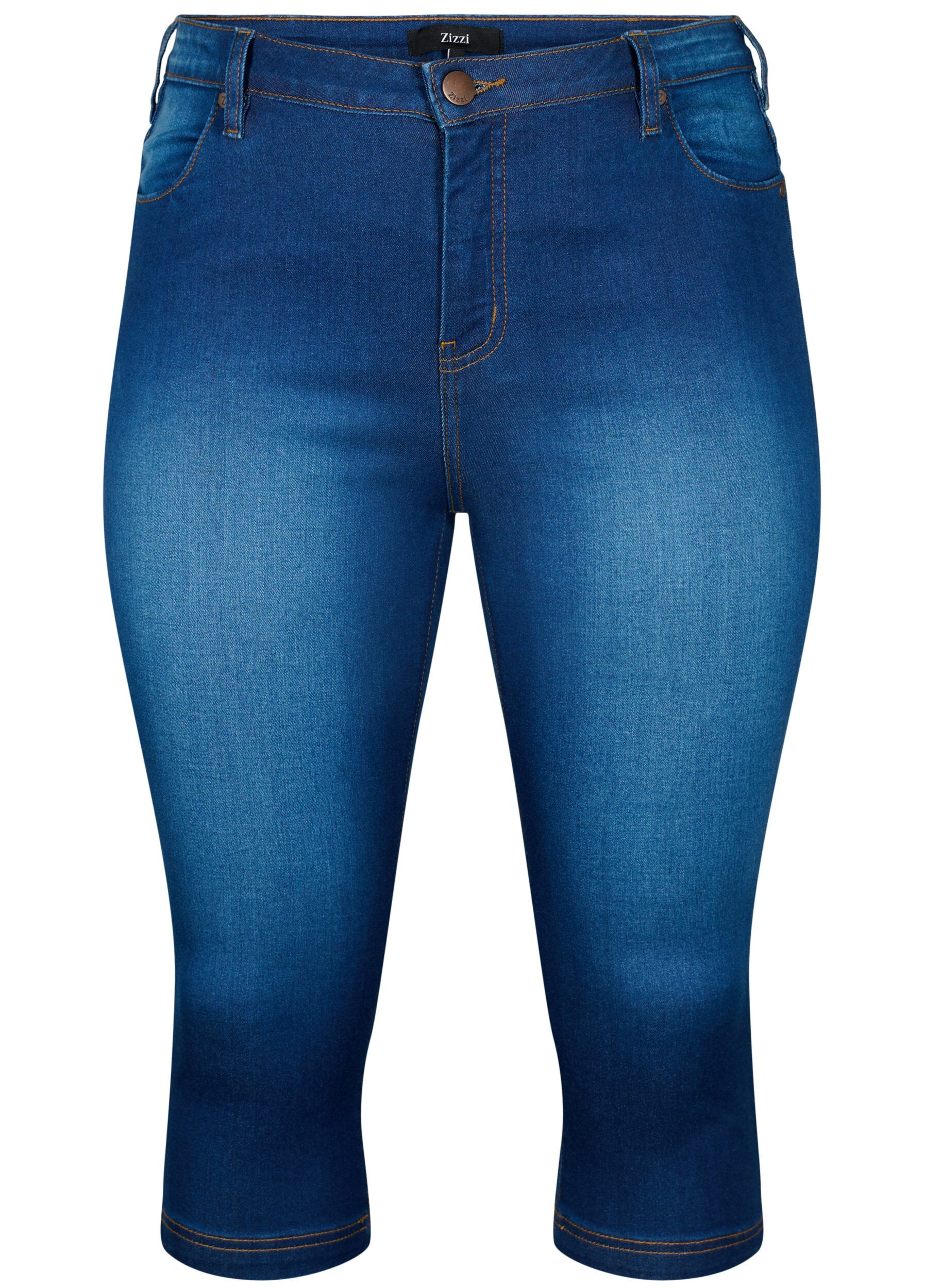 Korkeavy&ouml;t&auml;r&ouml;iset Amy-farkkucaprit super slim fit