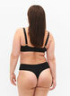 3 kpl stringej&auml; pitsiyksityiskohdilla, Musta, Model image number 1