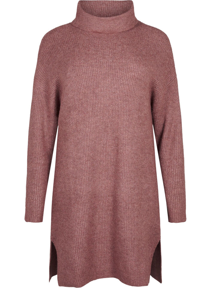 FLASH - Neulemekko poolokauluksella, Punainen, Packshot image number 0