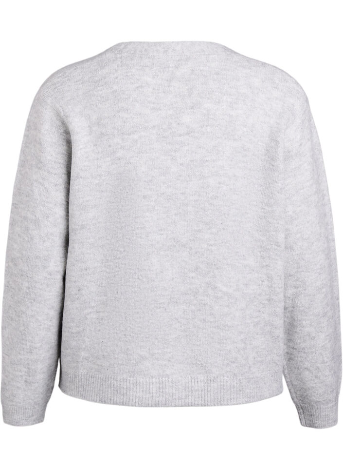 Neulekorttilla helminapeilla, Harmaa, Packshot image number 1