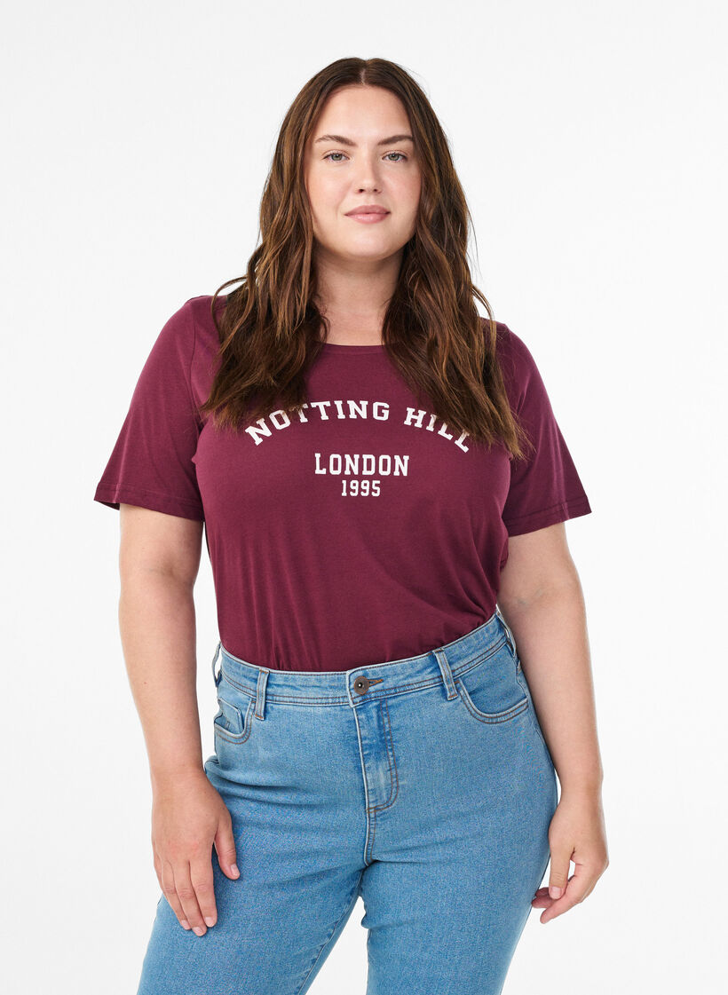 FLASH - T-paita printill&auml;, Punainen, Model image number 0