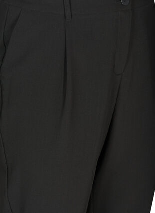 Kropatut housut klassisella designilla, Black, Packshot image number 2