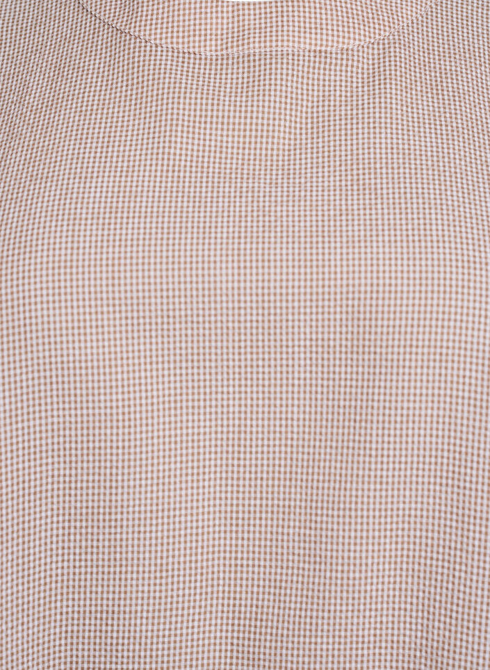 A-linjainen tunika lyhyillä pallohihoilla, Beige, Packshot image number 2