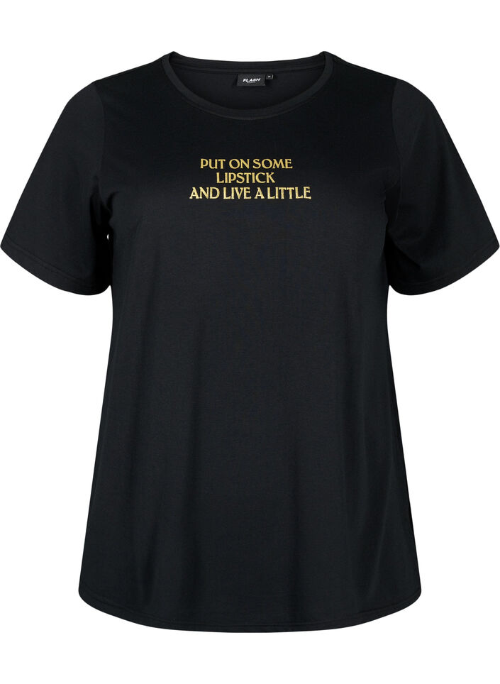 FLASH – kuviollinen t-paita, Black Lips, Packshot image number 0