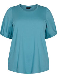 Puuvillainen t-paita 2/4-hihoilla, Brittany Blue