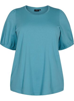 Puuvillainen t-paita 2/4-hihoilla, Brittany Blue, Packshot image number 0