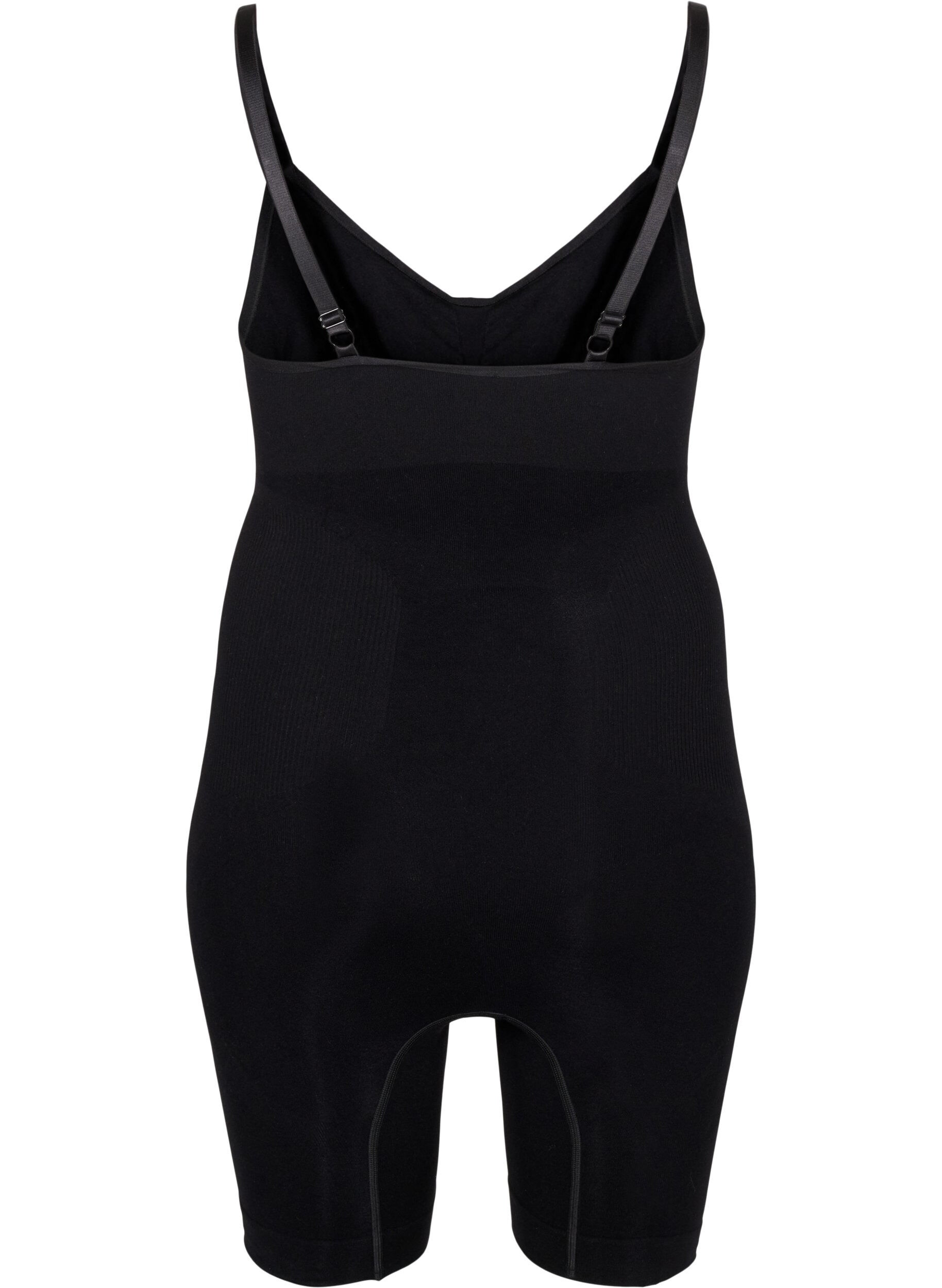 Zizzi Shapewear-bodysuit avattavalla alaosalla, Musta, Packshot image number 1