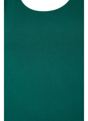 Yksivärinen perus paita puuvillasta, Evergreen, Packshot image number 2
